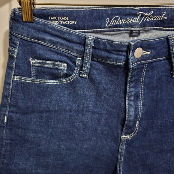 EUC UNIVERSAL THREAD HIGH RISE MIDI CUFFED SHORTS SIZE 8/29 WOMENS - Picture 7 of 15